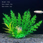 Artificial Aquarium Plants – Plastic Underwater Green Shrubs with Resin Base, Fish Tank Decoration