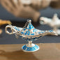12cm(4.7")Classic Rare Hollow Legend Aladdin Magic Genie Lamps Incense Burners Retro Wishing Oil Lamp Home Decor Gift