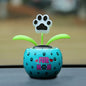 Solar Automatic Swing Solar Flower Car Ornaments