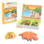Kids Intelligent 3D Jigsaw Toys Magnetic Puzzle Book Brain Training Games Educational Montessori Toys for Kids Gifts Xmas Toys