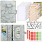 A6 Budget Binder Wallet Organizer — 12 Cash Envelopes, 12 Budget Sheets & 5 Label Stickers (7.84 x 5.2 in / 199 x 132 mm)