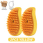 3-in-1 Pet Steamy Brush – Electric Spray Groomer, Silicone Massage & Hair Remover for Cats & Dogs