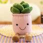 Plush Succulent Plant Ornaments for Halloween & Christmas — Rag Doll Claw Machine Prizes, Cute Faux Greenery Home Decor