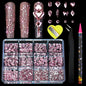 12 Grid Diamond Jewelry Set for Nail Art - Luxe Rhinestone Decorations