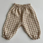 Organic Cotton Baby Pants – Soft Muslin Bloomers for Newborns & Toddlers, Elastic Mid Waist, Cute Animal & Floral Prints