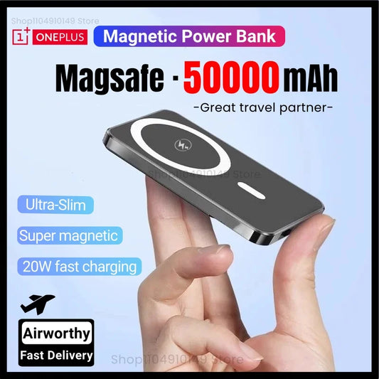MagSafe Magnetic Wireless Power Bank 20W Fast Charge – Slim Portable Charger (5,000–10,000 mAh)