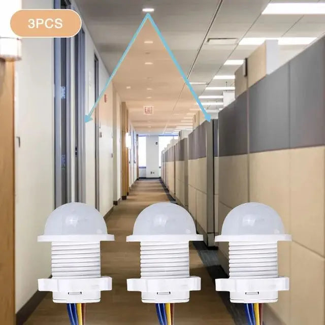 Smart PIR Sensor Detector Switch 110V 220V Human Body Infrared Auto On Off Light For LED Lamp Ceiling Light Panel Lights