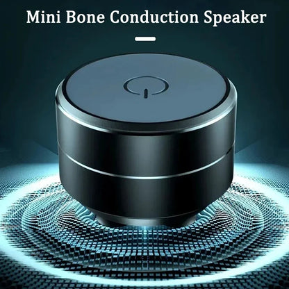 Mini Bone Conduction Bluetooth Speaker Portable Vibration Stereo TWS Wireless USB-C Metal