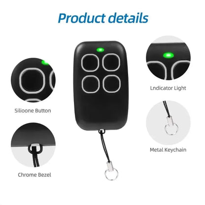 Universal Duplicator Garage Remote Controller Command Clone Self-copying Automation Gate 433Mhz Fixed Code