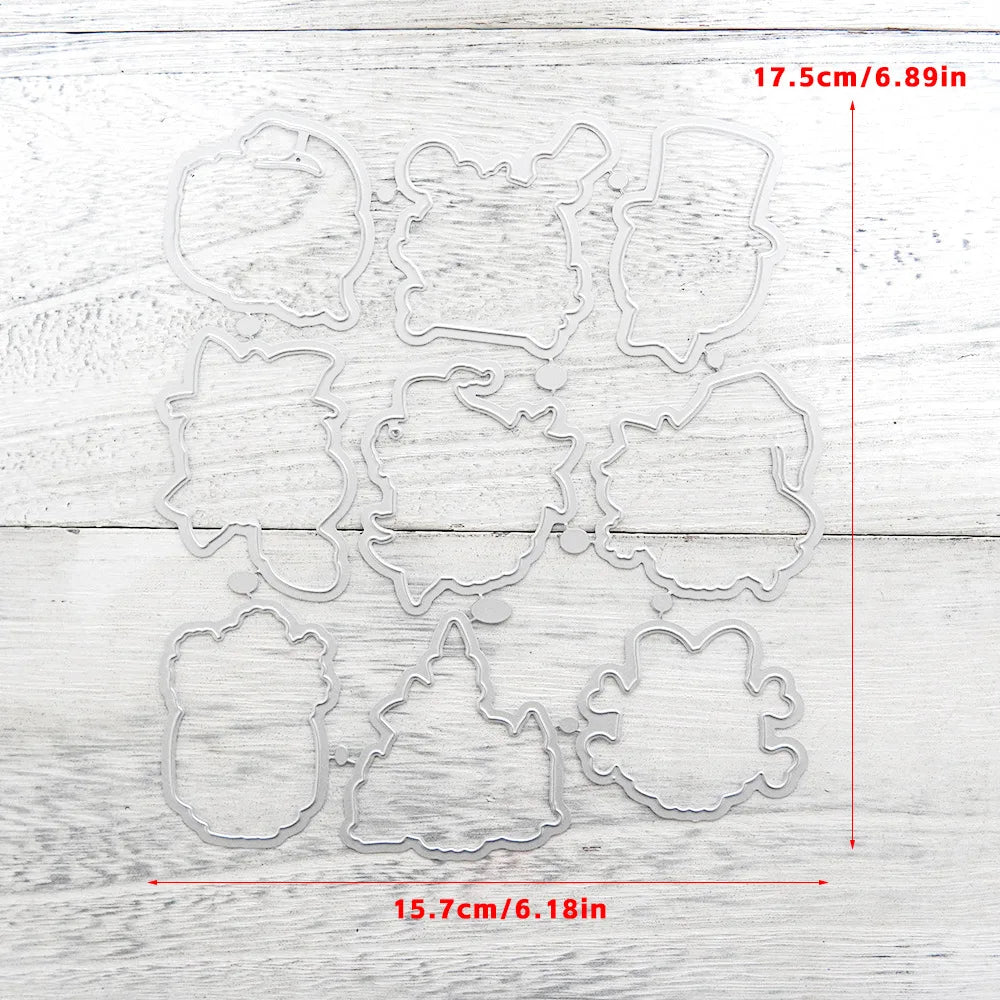 Halloween Transparent Silicone Stamp Set, Coded Designs