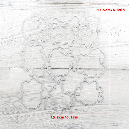 Halloween Transparent Silicone Stamp Set, Coded Designs