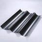 French Bread Baking Pan Nonstick Perforated Carbon Steel Baguette Pan French Bread 3/4 Wave Loaves Loaf Bake Mold Cooking Tray