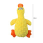 Plush Duck Squeaky Dog Toy with Chew Rope – Bite-Resistant Dental Cleaning Pet Toy