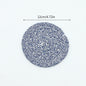 Woven Cotton-Linen Drink Coaster - Heat Resistant, Absorbent Cup Mat for Tabletop Protection