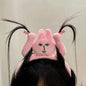 New Kawaii Pink Rabbit Banana Guinea Pig Plush Headband Creative Funny Fun Fashion Portable Cute Anime Headband for Woman Girls