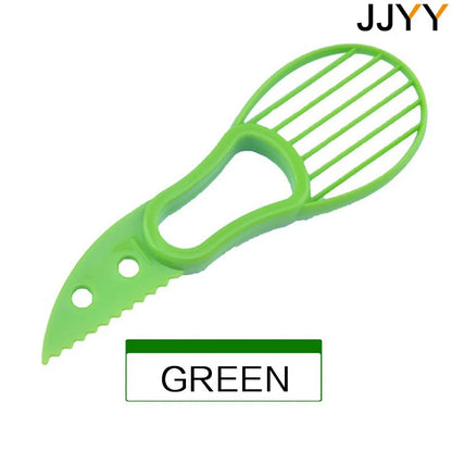 3-in-1 Avocado Slicer Corer Peeler – Plastic Fruit & Vegetable Cutter with Pitter