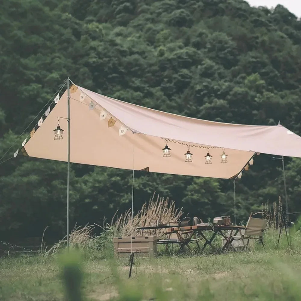 Camping Tent Atmosphere Flag Decoration Scene Layout Flag Outdoor Camp
