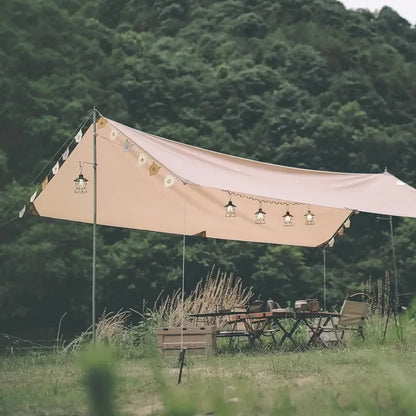 Camping Tent Atmosphere Flag Decoration Scene Layout Flag Outdoor Camp
