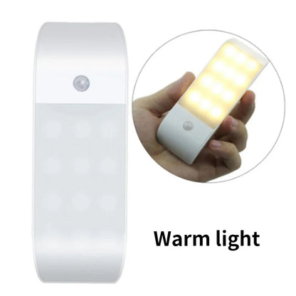 Rechargeable Motion Sensor LED Night Light – Portable Emergency Rectangular Nightlight, 10 cm (3.9 in), 5V