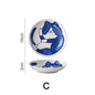 Japanese-Style Ceramic Lucky Cat Sauce Dish - Cute Dessert & Sushi Plate (1 or 4-Pack)