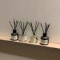 50 mL (1.69 fl oz) Flameless Freesia & Jasmine Fragrance Oil with Rattan Diffuser Sticks - Home Air Freshener