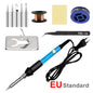 Adjustable Temperature 60W Electric Soldering Iron with Interchangeable Tips - Precision Soldering Repair Tool