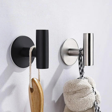Stainless Steel Bathroom Hardware Set - Towel Rack, Toilet Paper Holder & Hook (Polished Silver)