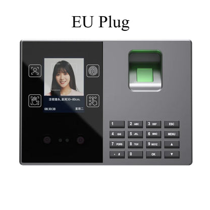 Biometric Attendance Time Clock, Facial Recognition, Fingerprint & Palm Print Reader, Password and ID Card Access