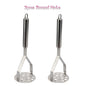 Handheld Stainless Steel Potato Masher & Vegetable Ricer - Durable Kitchen Food Crusher