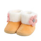 Baby Soft Pompom Snow Booties - Warm Infant & Toddler First Walker Boots, Sizes 12-14 (4.3-4.9 in / 11-12.5 cm)