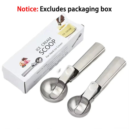 Stainless Steel Dual-Purpose Ice Cream & Fruit Scoop Multifunctional Kitchen Utensil