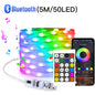20M (65ft) USB Addressable RGBIC LED String Lights - Bluetooth App & IR Remote, 5V Waterproof Fairy Lights for Party & Christmas
