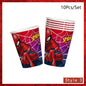Spiderman Kids Birthday Party Supplies - Disposable Tableware Set with Plates, Cups, Napkins & Favor Bags