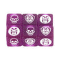 6-Pack 16mm D6 Game Dice - Transparent, Opaque & Marble Colors for Board Games & Tabletop RPGs