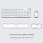 Transparent Anti-Slip Rubber Mouse Pad with Ergonomic Wrist Rest - Desk & Gaming