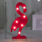 1PC Creative LED Shaped Lamp Indoor Battery Powered Wall Light,Decoration Night Light For Bedroom Table Beach Party&Photography