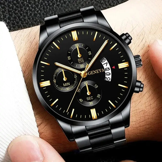 Women's Fashion Round Quartz Bracelet Watch - 41mm Numberless Dial, 220mm (8.66in) Band