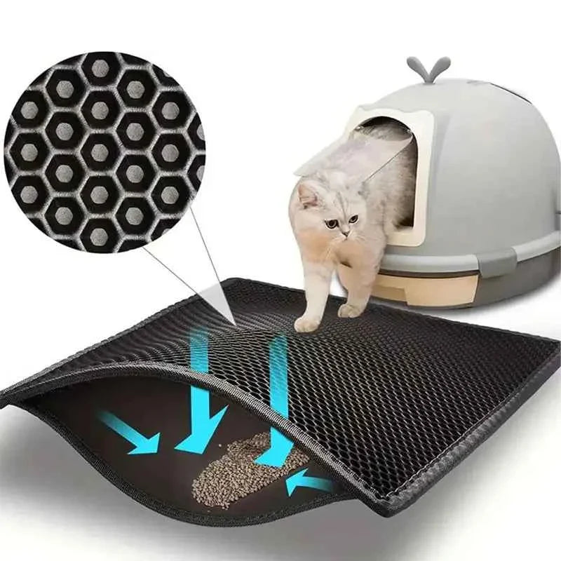 Cat Litter Mat – Waterproof Double Layer For Clean Floors