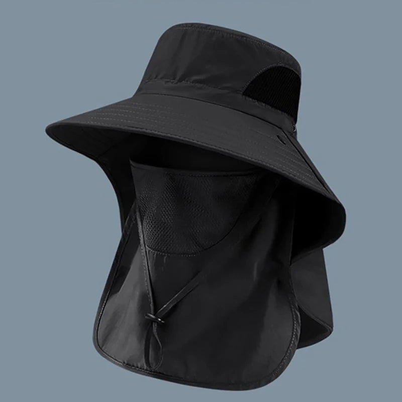 UV Protection Sun Hat with Neck Flap – Outdoor Fishing, Hiking & Camping Cap for Men & Women, Bucket Hat Visor, 6 Colors