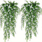 3pcs, Artificial Hanging Plants Fake Hanging Plant Faux Eucalyptus Leaf Greenery Vine Outdoor UV Resistant Plastic Plants