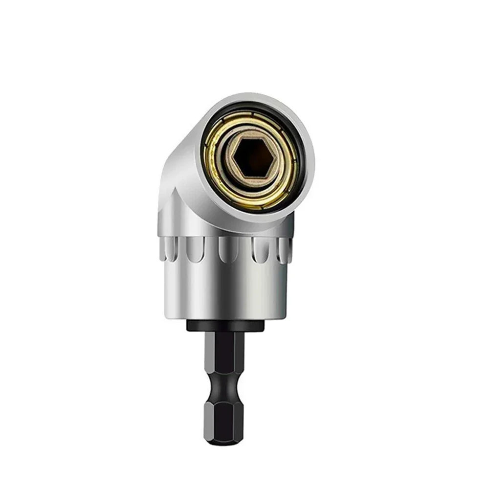 Impact-Grade 105° Angle Socket Adapter Right Angle Drill Driver Extension Screwdriver Bit Holder
