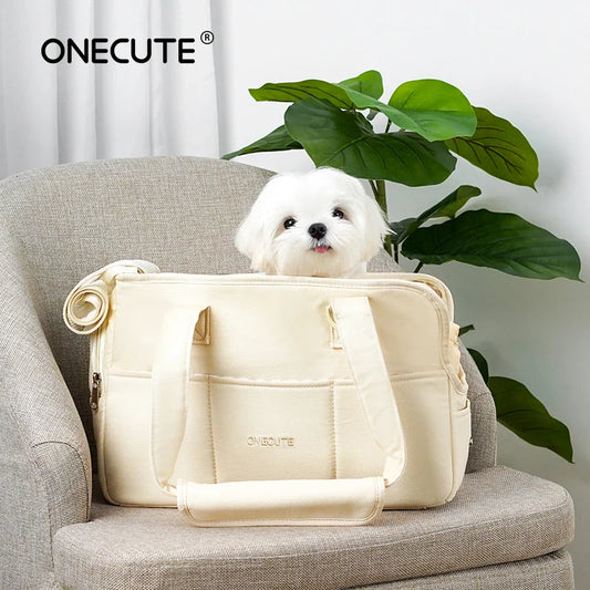 One-Shoulder Pet Sling Carrier Bag – Hands-Free Cotton Pet Carrier for Cats & Small to Medium Dogs