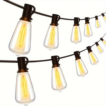 150FT 60-Bulb Outdoor LED String Lights for Patio and Halloween