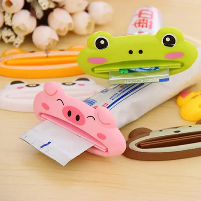 Animal Toothpaste Squeezer Tube Roller – Cute Cartoon Toothpaste Dispenser for Bathroom