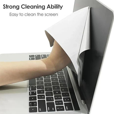 Microfiber Dustproof Keyboard Cleaning Cloth & Screen Protector for 13/14/15/16-Inch Laptops