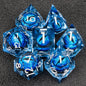 Handmade Resin 7-Piece D20 Polyhedral Dice Set for Dungeons & Dragons & Tabletop RPGs