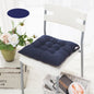 Tie-On Rectangle Dining Chair Seat Cushion - Thick Polyester Cotton Pad for Dining, Floor & Meditation