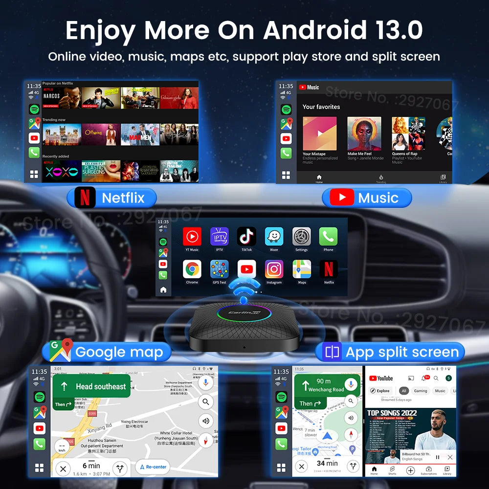 CarlinKit CPC200-Tbox Android 13 CarPlay AI Box