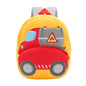 Excavator Plush Toddler Backpack for Ages 1-3, Cartoon Engineering Kids School Bag
