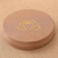 Round Linen Meditation Cushion 40 x 6 cm (16 x 2.4 in) - Firm Lotus Texture Floor Seat Pillow, Removable Washable Cover, Tatami Backrest